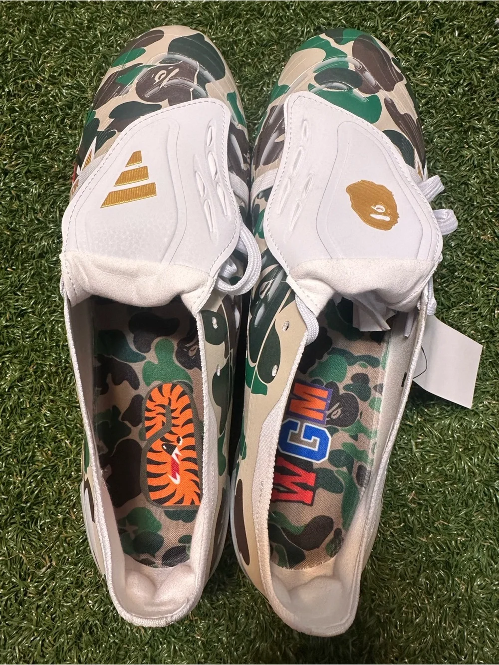 adidas BAPE Predators Elite FG Soccer Cleats - Green Camo/Gold